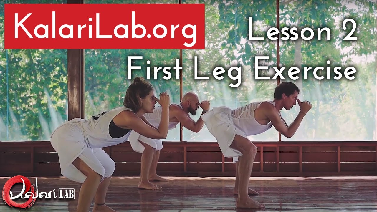 Online Kalaripayattu Training by KalariLab.org - Lesson 2: First Leg Exercise