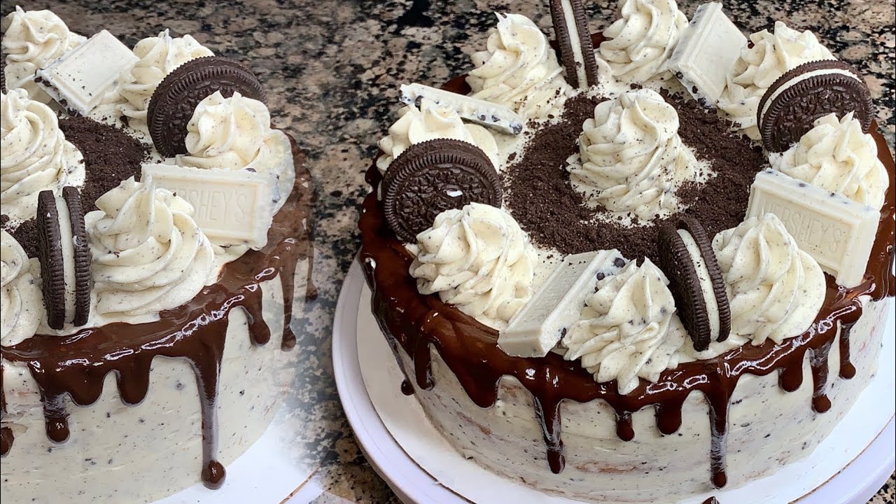 COOKIES AND CREAM CAKE | WHITE CHOCOLATE & OREOS