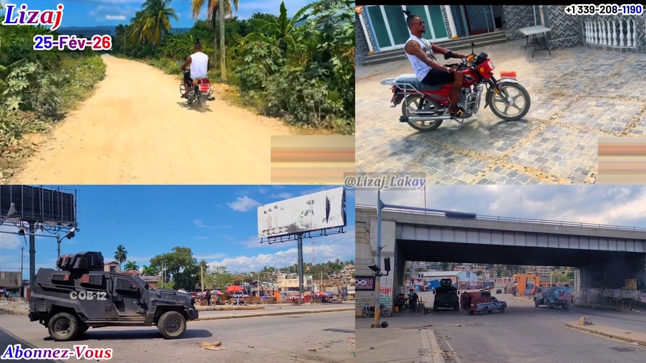 Drone, Lanmò san Jou Sou Moto a. kafou Ayopò, Lapolis, Blindé yo kanpe, Delmas 30