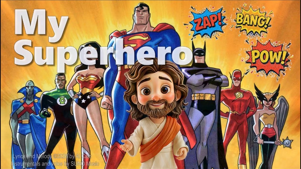 My  Superhero - CUTEST Christian Kids song ever! (Zap! Bang! Pow!)