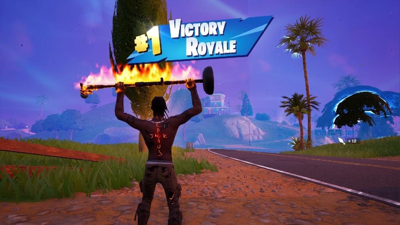*NEW* T-3500 BLACK TOE REIMAGINED TRAVIS SCOTT SKIN IN FORTNITE PS5 + A VICTORY ROYALE WIN! (SOLO)