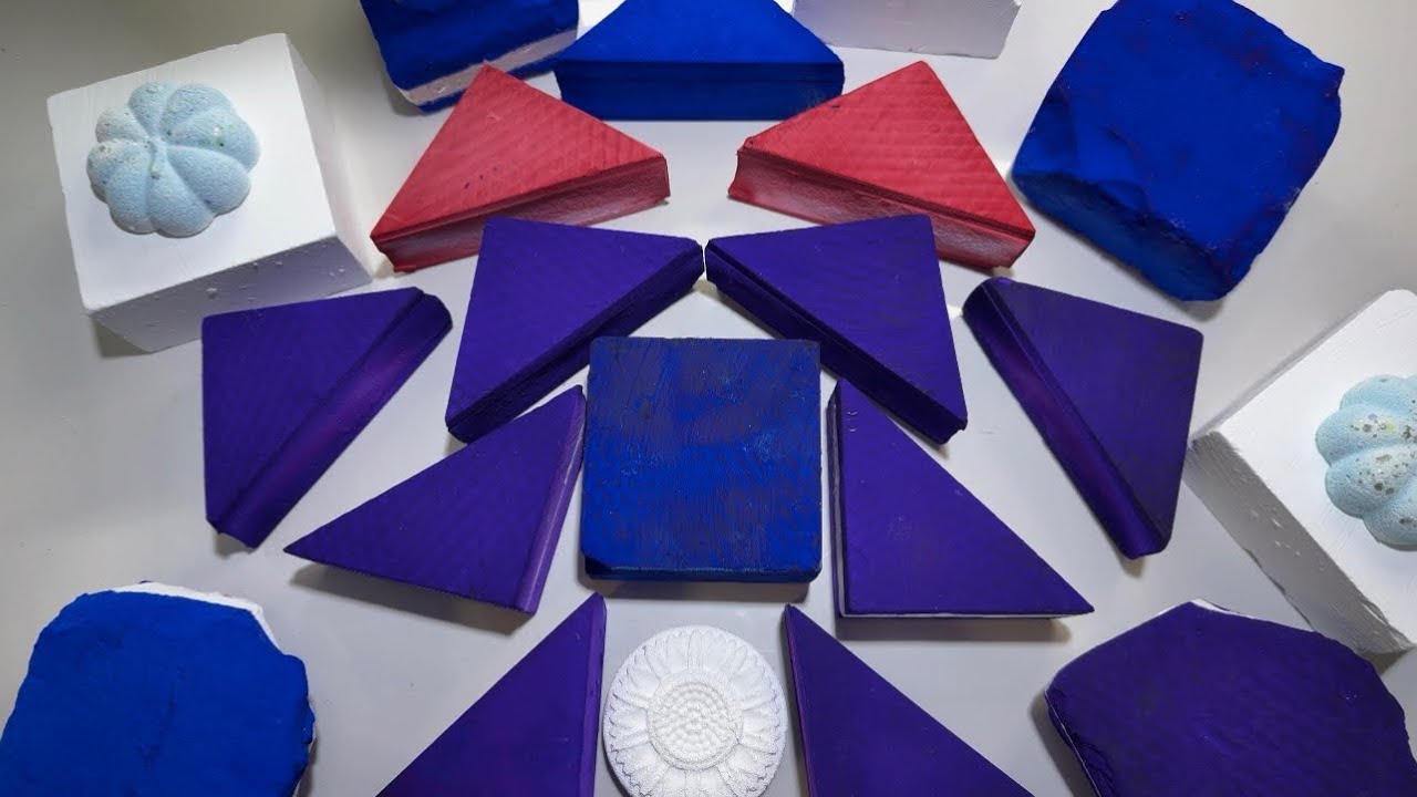 Triangle dyed chalk丨ASMR丨Collab w/ @Chalkitasmr, I’m truly honored to be invited!