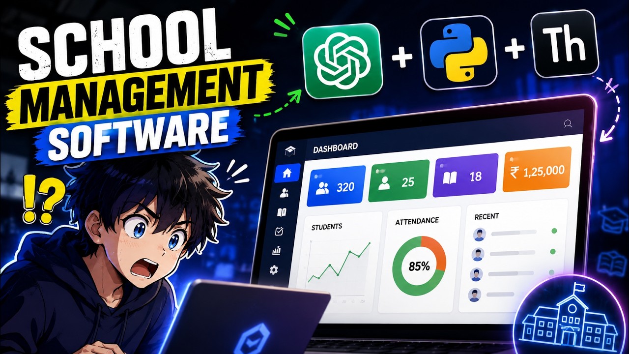 Building a NEXT-GEN School Management Software with Python + ChatGPT 🚀 I PART 1