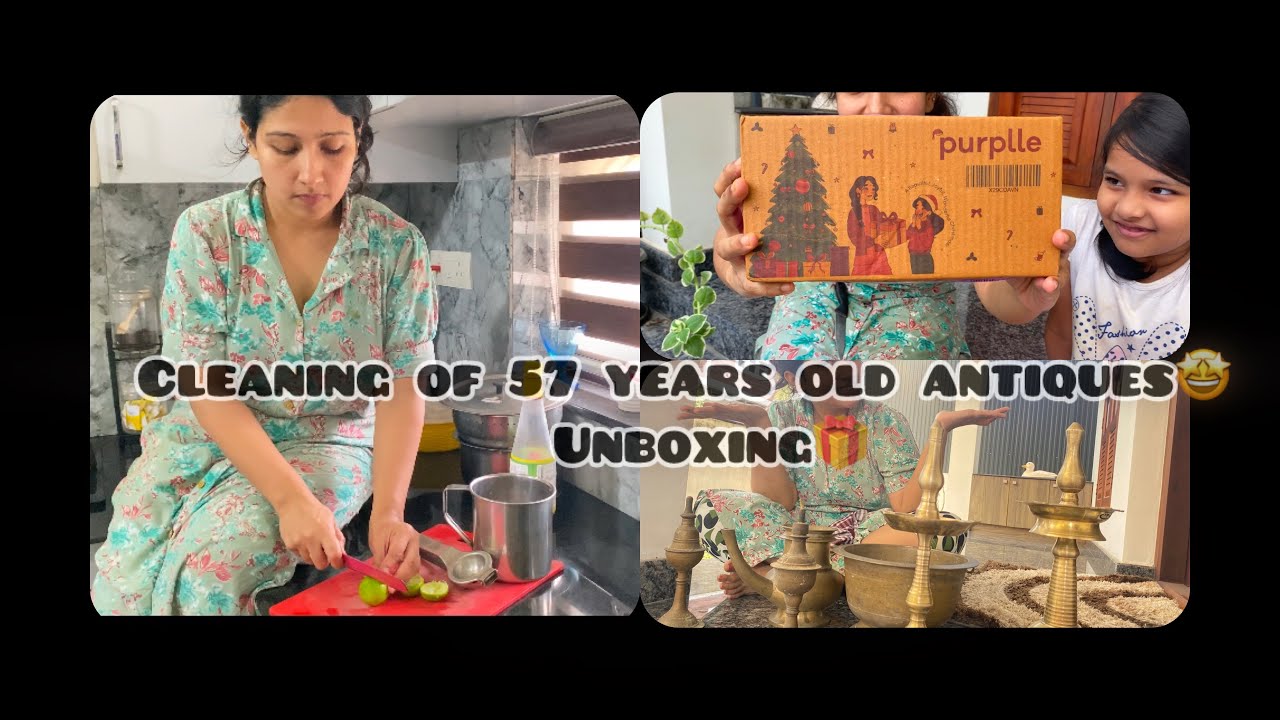 Cleaning antiques 😭|unboxing🤩
