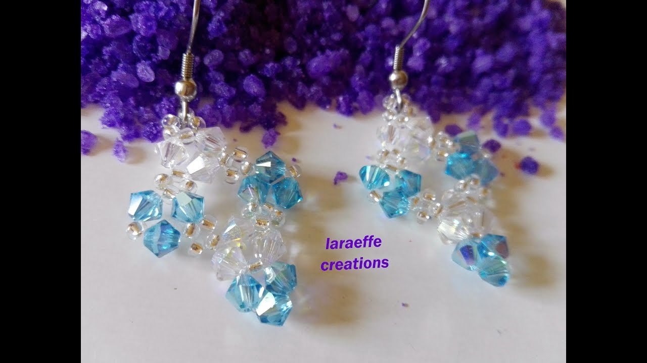 Orecchini Swarovski Zig Zag Tutorial base
