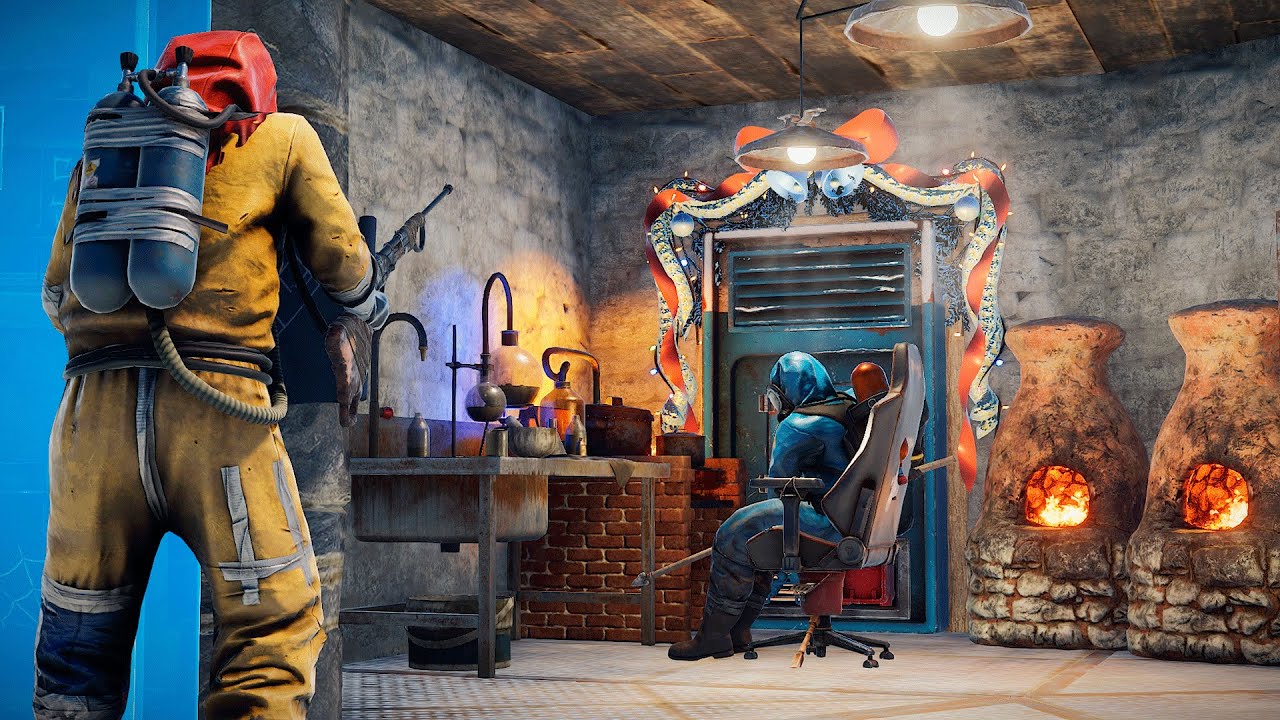 Rust - Загадочная комната соседей была зарейжена. Дикий Соло рейд базы соседей в онлайне