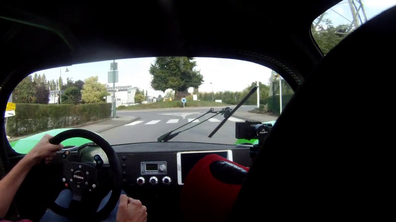 Ultima GTR Luxembourg, fly by, inside view