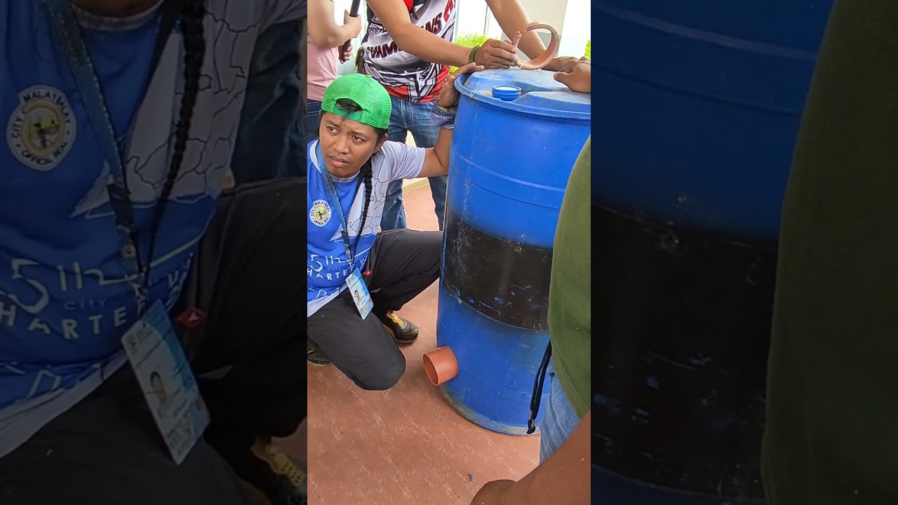 Paano gumawa ng Biogas plastic drum digester #agriculture #farming #biogás .