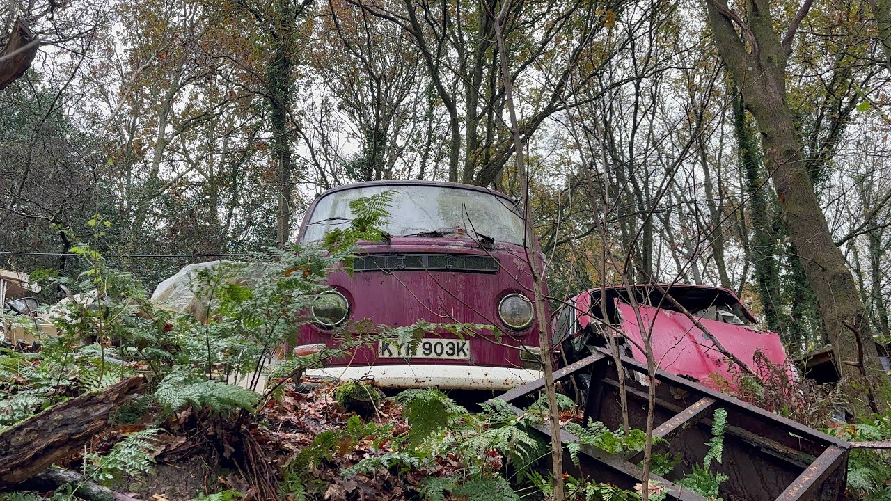 Car graveyard with over 30 cars and vans there was some rare vehicles left on this site