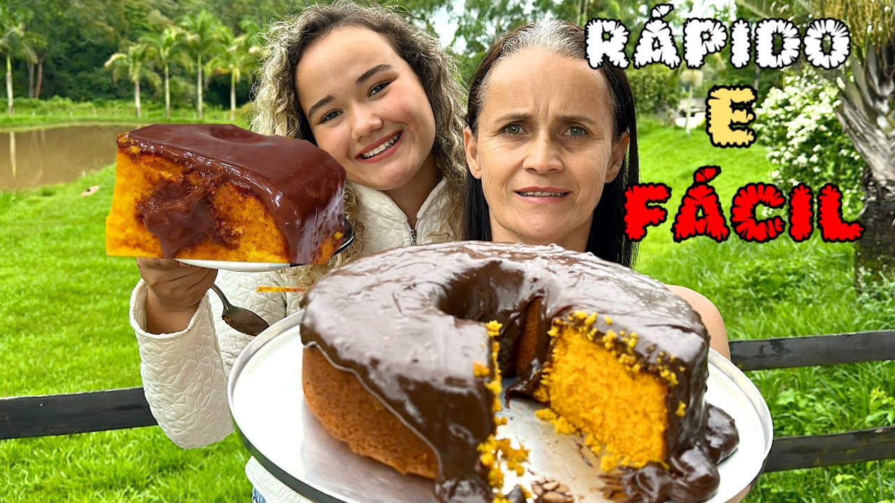 VOCÊ NUNCA MAIS VAI ERRAR É SUPER FOFINHO ESSE BOLO DE CENOURA !!  SUPER SIMPLES RÁPIDO DE FAZER