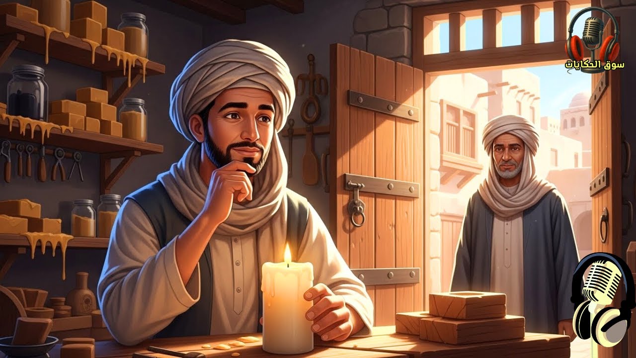 قصة  غريب يعمل بصناعة الشموع دخل قرية بائسة فغير أحوالها للأبد، قصص قبل النوم، سوق الحكايات والقصص
