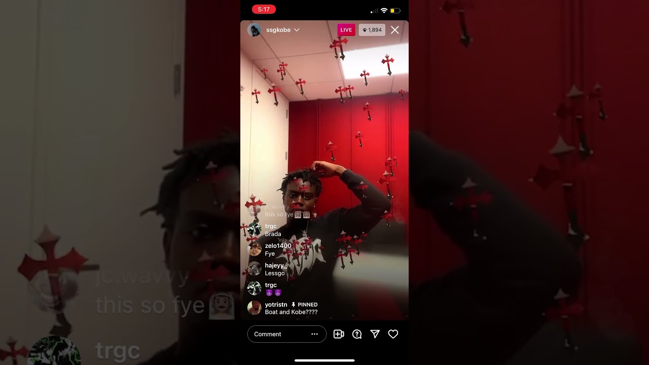 SSG KOBE PREVIEWS SONGS FOR EUPHORIA ON IG LIVE (CADDY)