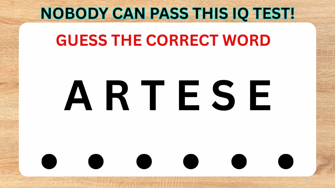 Guess the Correct Word! Unscramble in Record Time! 6 Letters! #prt2