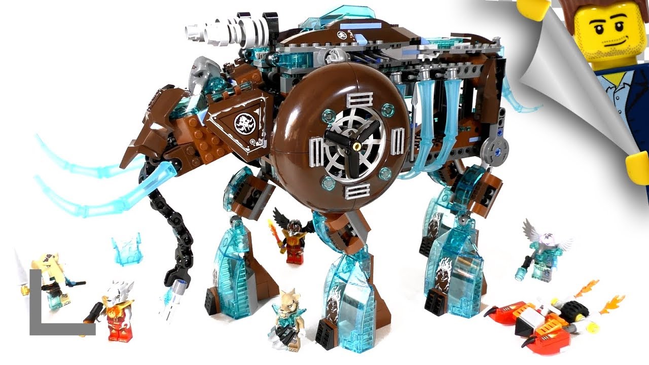 Обзор набора Lego Legends of Chima #70145 Ледяной Мамонт-Штурмовик (Maula's Ice Mammoth Stomper)