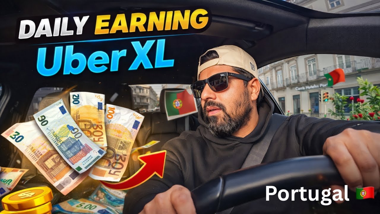 Uber XL Portugal Daily Earnings 💰 | Real Income Revealed | Ghazanfar Vlogs