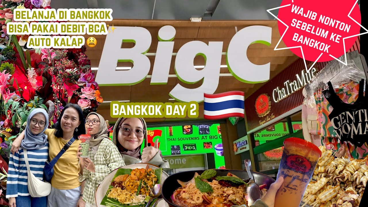 VLOG BANGKOK DAY2| Keliling naik Bus , China Town, Siam Paragon, Siam Square, Big C, Chatucak🛍️🥳