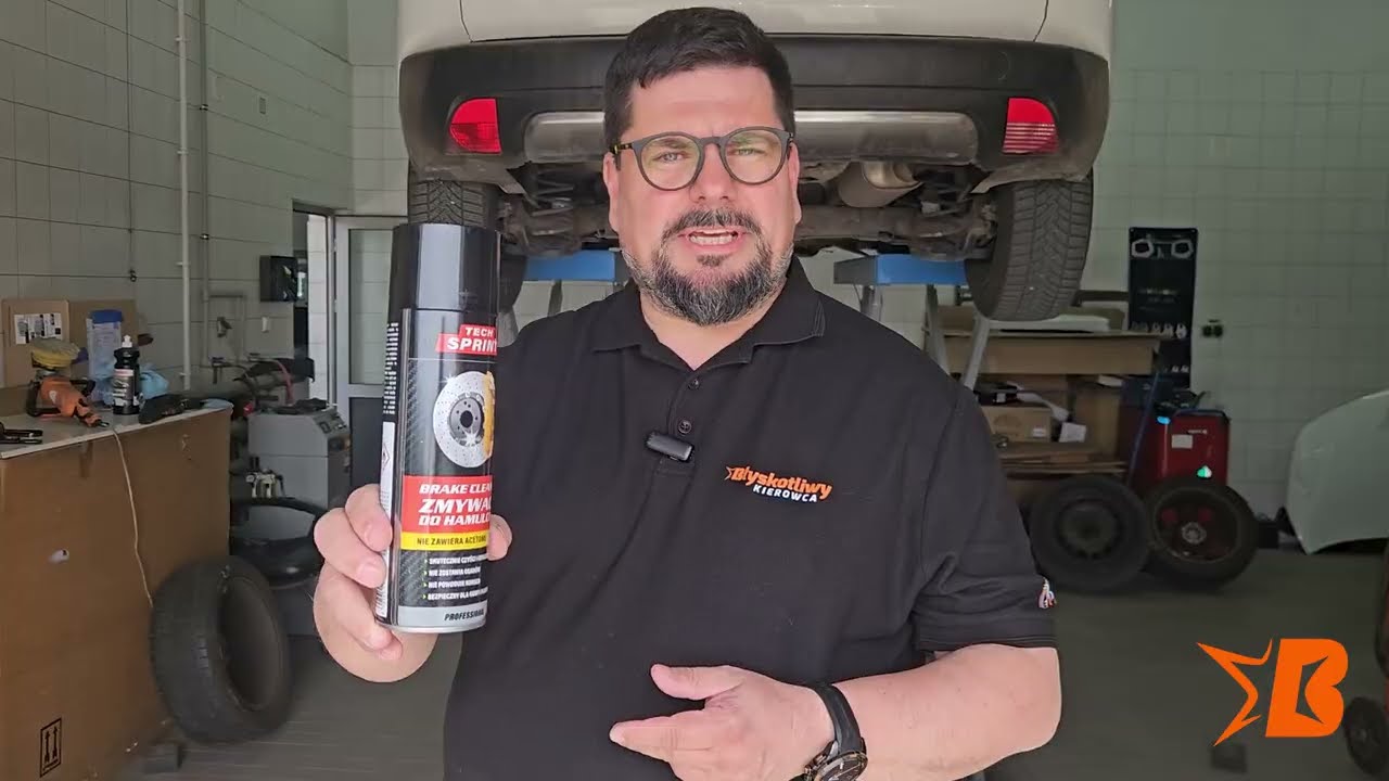 Błyskotliwy Kierowca prezentuje - Tech Sprint Brake Cleaner - odtłuszczanie hamulców.