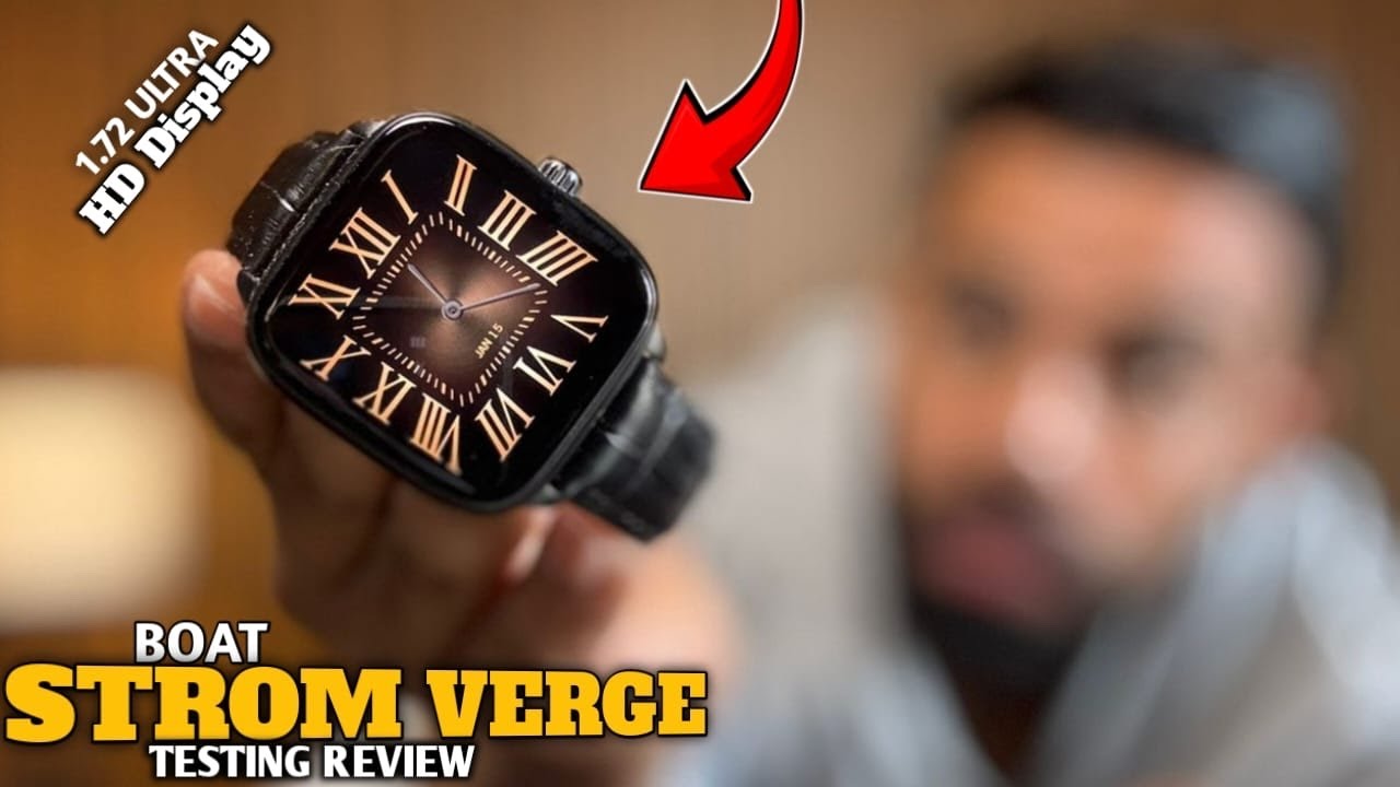 boAt Storm Verge Smartwatch ⌚ | 1.72” Bright AuraVue Display | Metal Body | Best Under ₹ 2000
