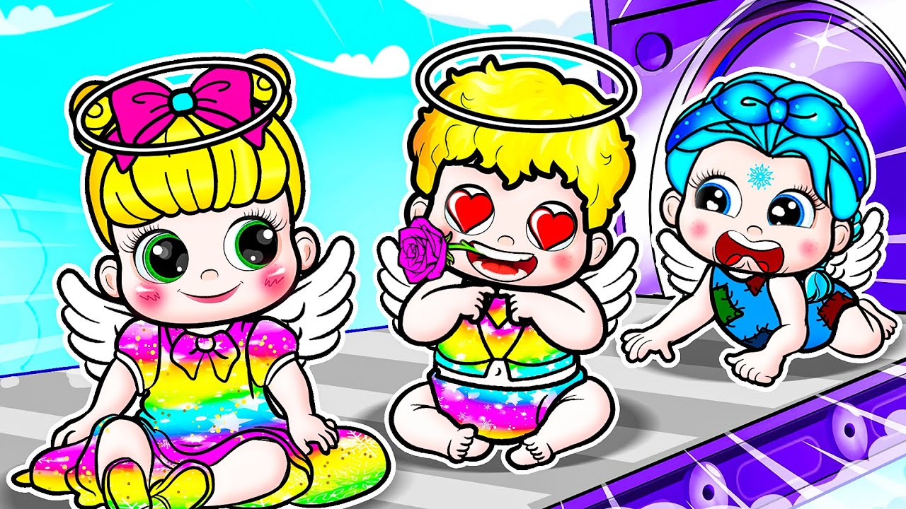 [🐾paper dolls🐾] Rapunzel vs Frozen Elsa And Handsome Boy Love Story | Rapunzel Family
