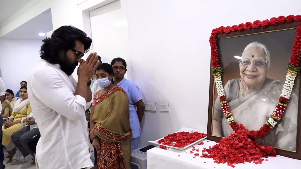 అమ్మమ్మకు నివాళులర్పించిన రామ్ చరణ్  Ram Charan Visuals  | Telugu Filmibeat