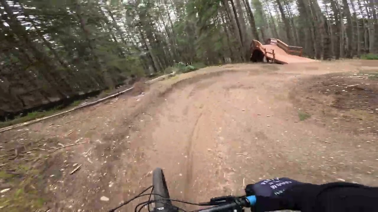 Hitting some jumps on Bainbridge Island