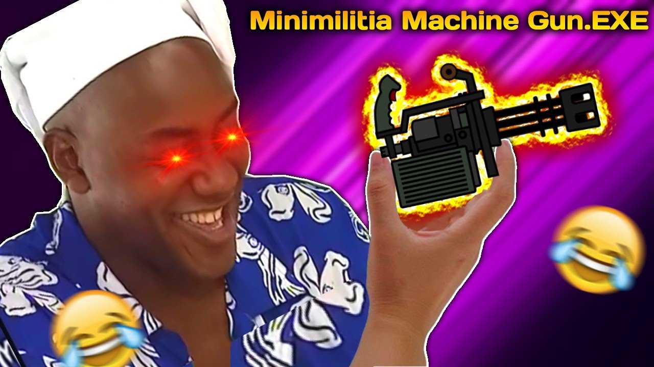 Funny 🤣 MiniMilitia Classic Video // MachineGun.EXE