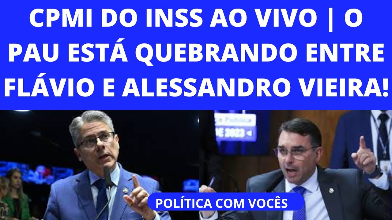 12/03/2026 - CPMI do INSS ao VIVO | Feichou o tempo entre Flávio Bolsonaro e Alessandro Vieira!
