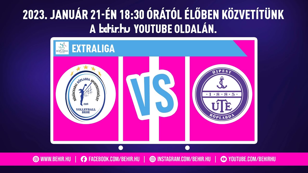 Női röplabda Extraliga alapszakasz: Swietelsky-Békéscsaba – UTE