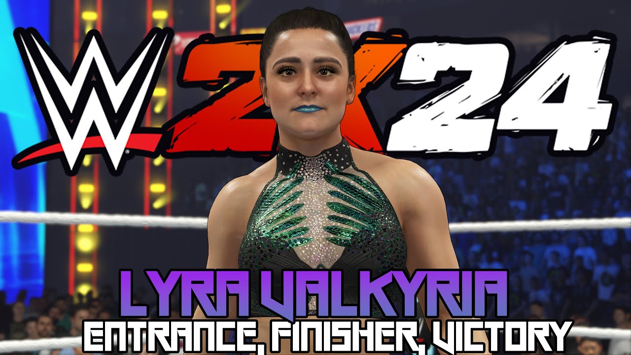 WWE 2K24 - Lyra Valkyria Entrance, Finisher, & Victory (Global Superstars DLC) 1440p 60FPS