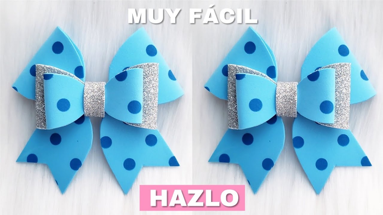 Moños de Foami para Niñas HAZLO en casa