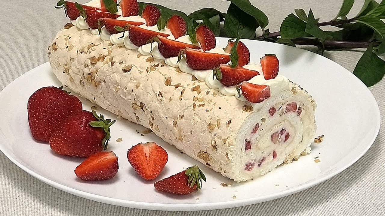 Меренговый рулет 