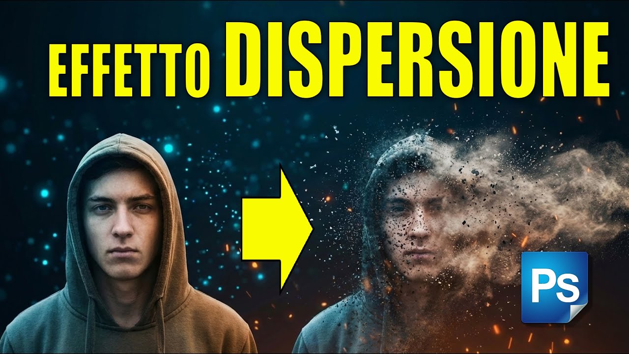 Effetto dispersione con photoshop, tutorial photoshop ita effetto disintegrazione, novità photoshop