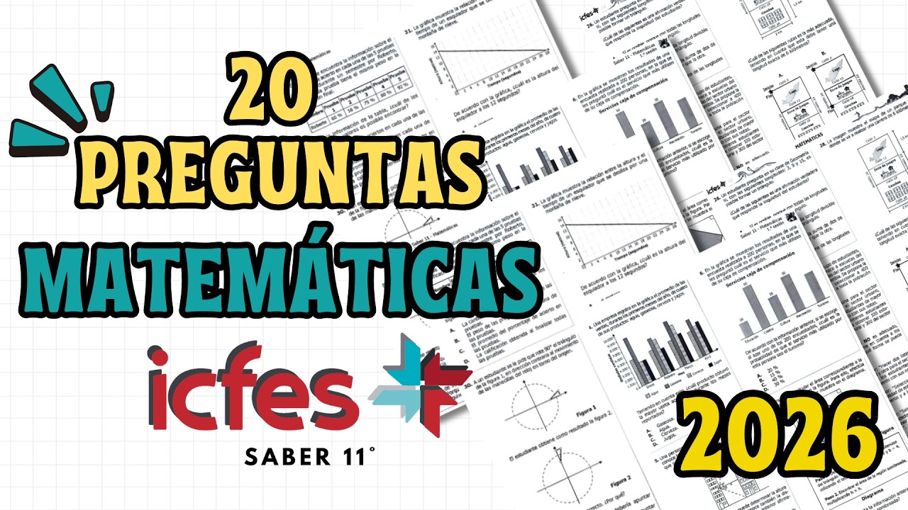 Solucionando preguntas de MATEMÁTICAS ICFES 2026 - PARTE 3 ✅