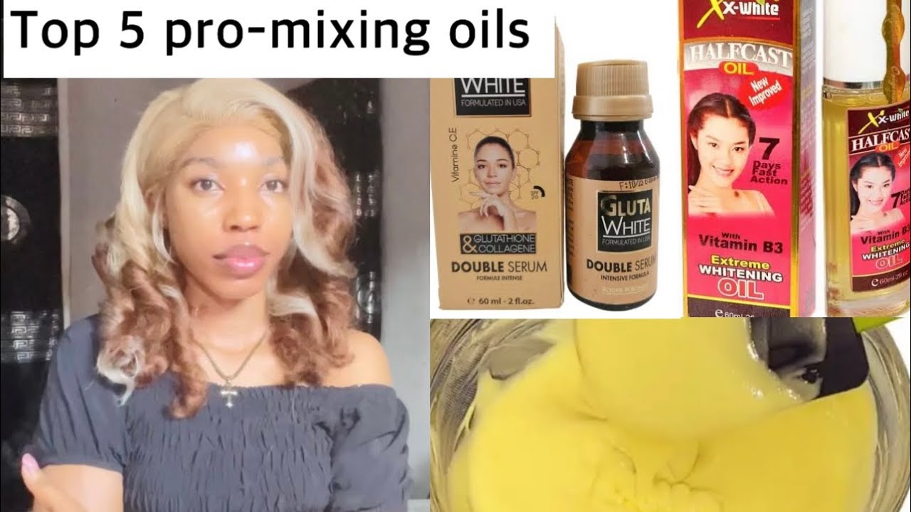 TOP 5 BEST OILS FOR PRO-MIXING. How to promix to get good results. #skincare #brightskin