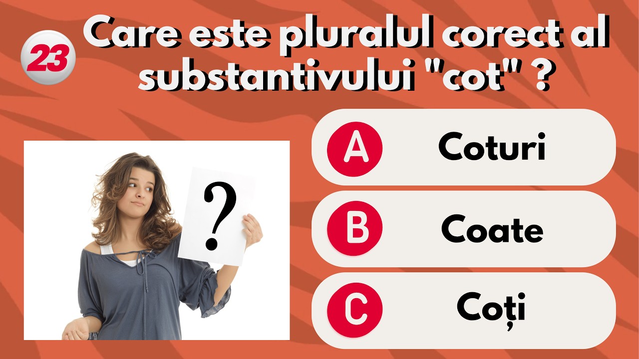 Cât De Bine Cunoști Cuvintele Limbii Române? Quiz 50 Întrebări Gramatică