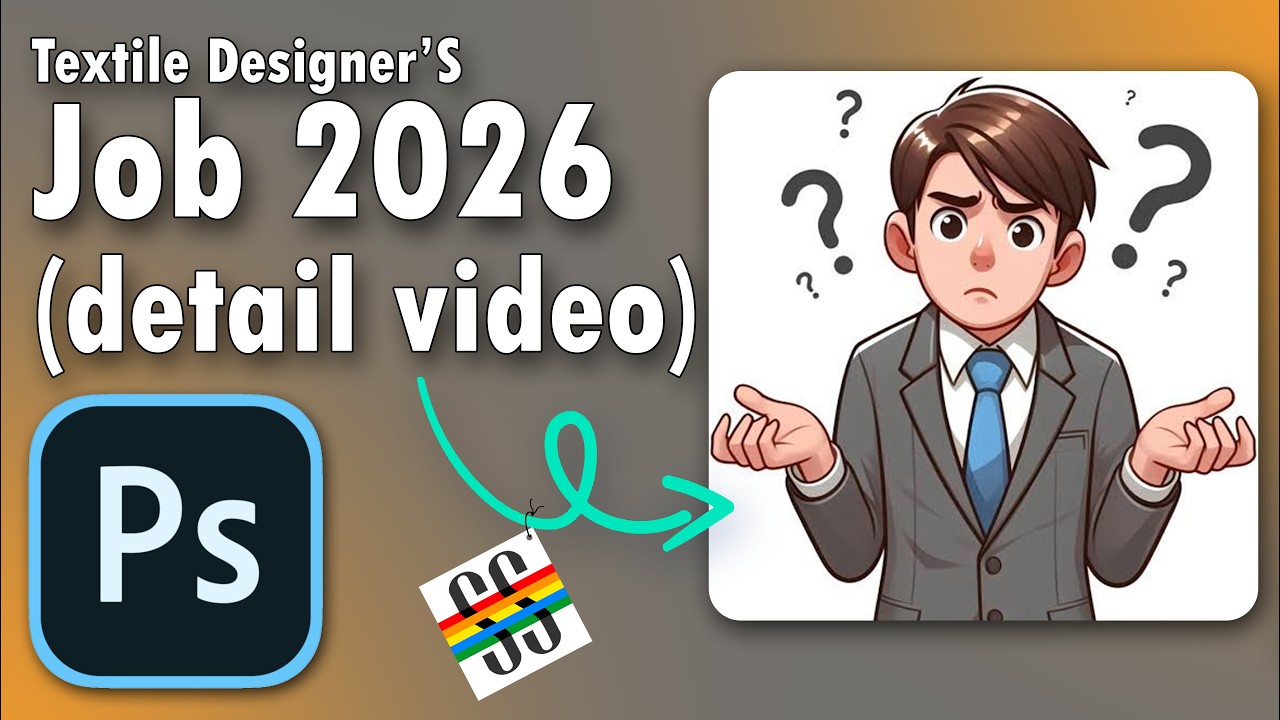 Textile designer Job 2026 | Textile Designing | Photoshop Tutorial