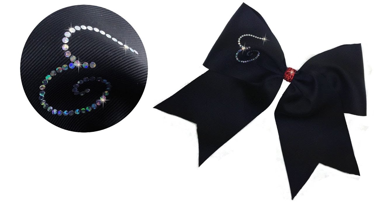 How To Make A Personalized Hair Bow With A Bling Monogram Initial
