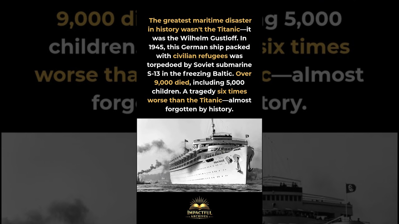 The Disaster 6 Times Worse Than the Titanic #WW2 #History