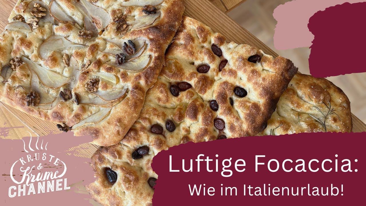 Luftige Focaccia ganz einfach selber backen | Besser als im Italien-Urlaub!
