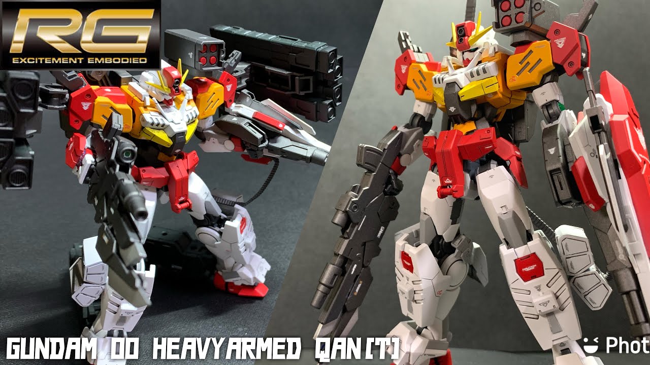 HG ガンダムダブルオーコマンドクアンタをRG化＆ヘビーアームズ化！【ガンプラ魔改造】