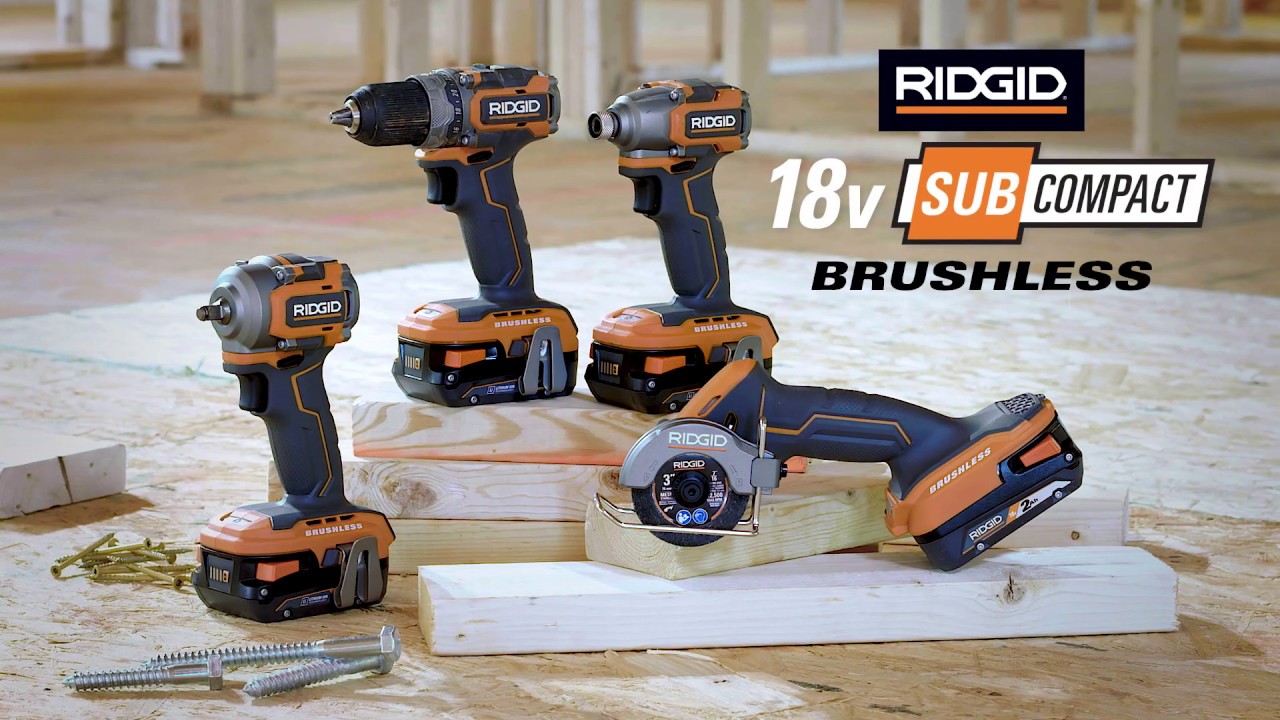 RIDGID 18V SubCompact Brushless Tools