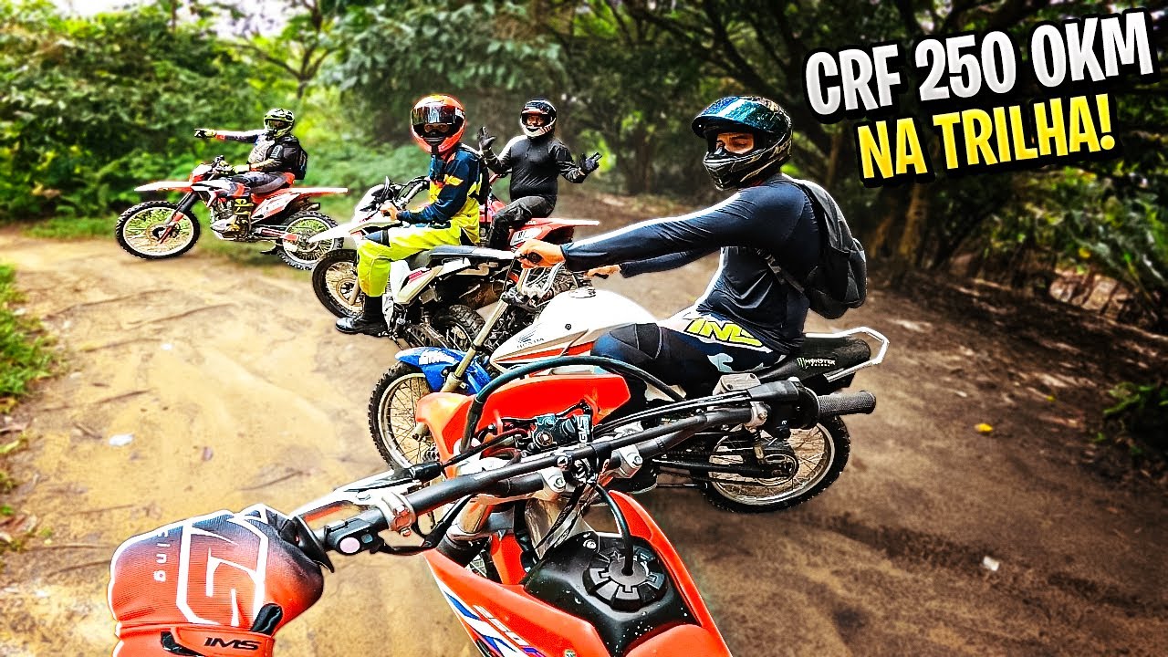 PRIMEIRA TRILHA NA MINHA CRF 250 0KM