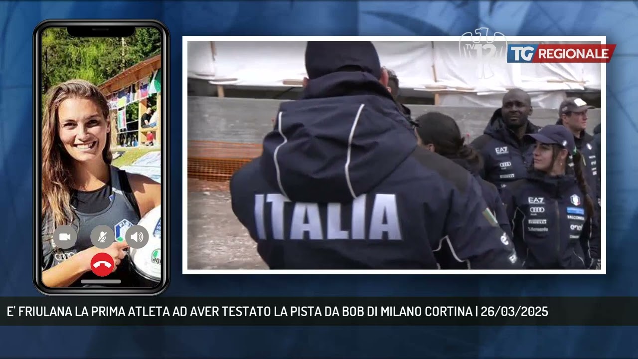 E' FRIULANA LA PRIMA ATLETA AD AVER TESTATO LA PISTA DA BOB DI MILANO CORTINA | 26/03/2025