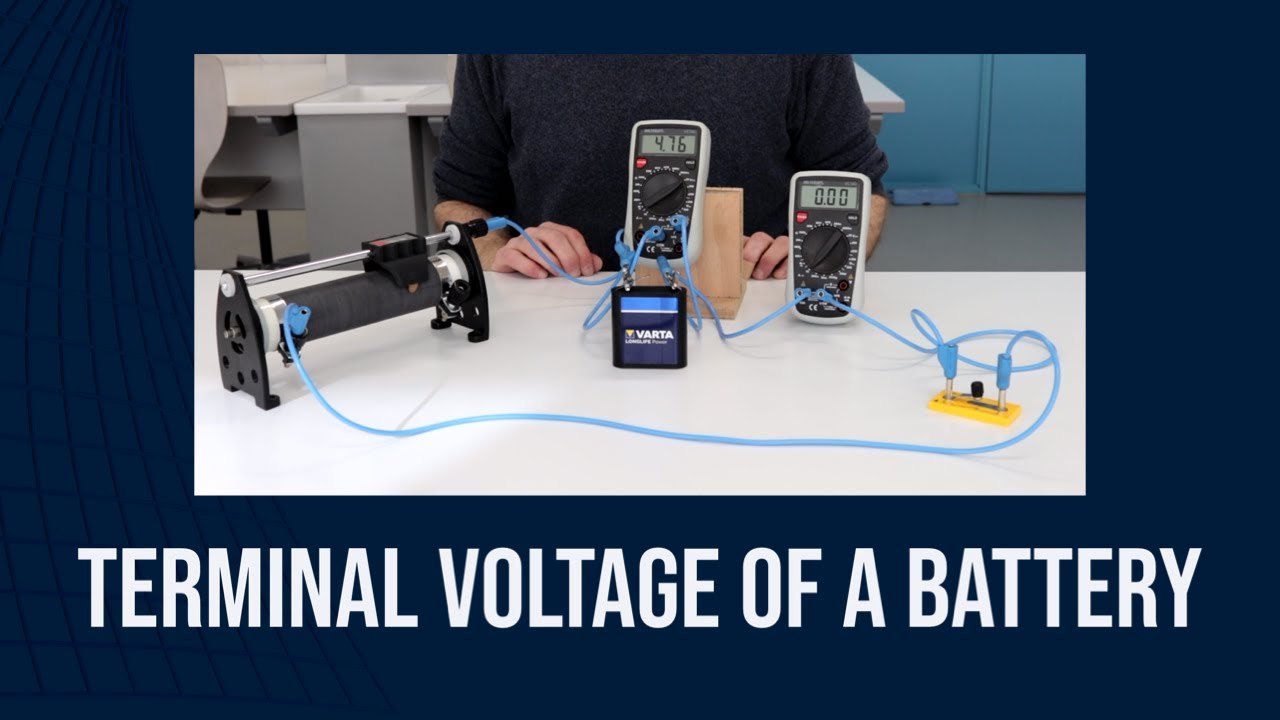 Terminal voltage of a battery