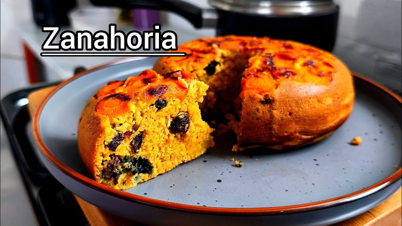Pastel invertido de zanahoria! Sin horno ni azúcar! Fácil! 