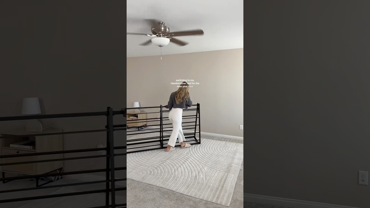 This marshmallow bed frame just feels right for 2025 #cozyhome