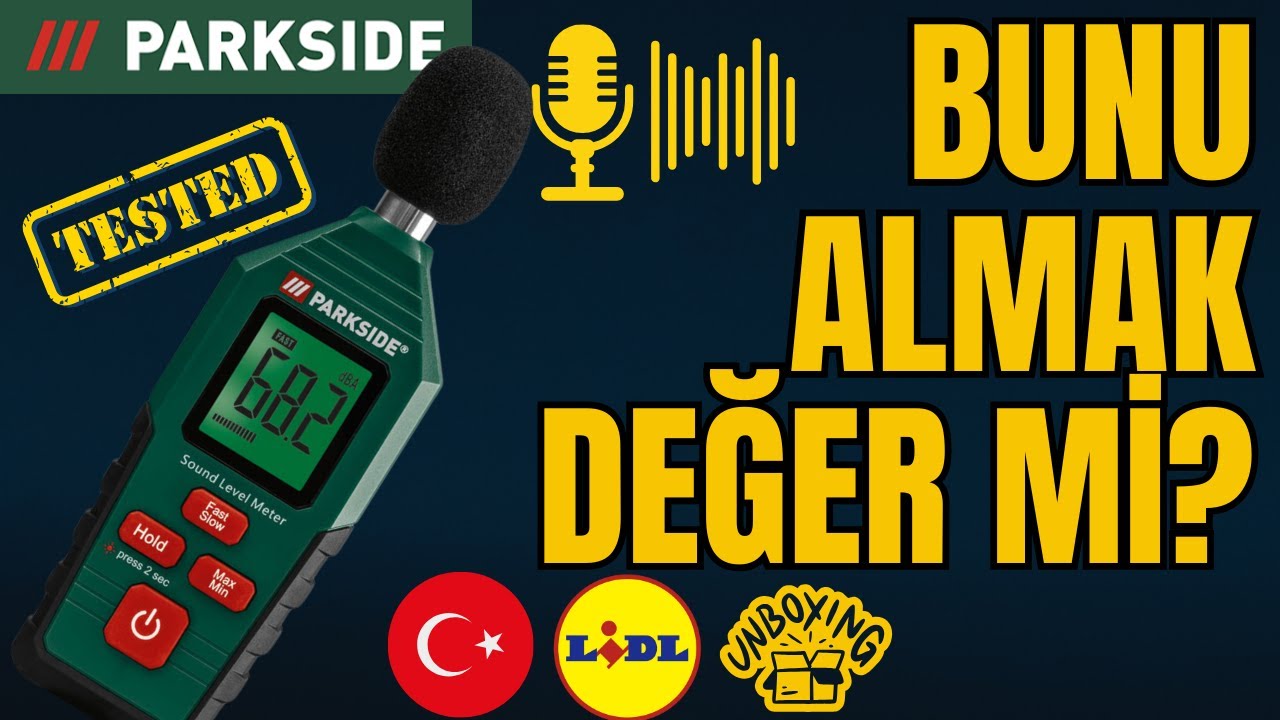 DESIBEL ÖLÇER Parkside PDEME 130 A1 TÜRKÇE TURKISH LIDL