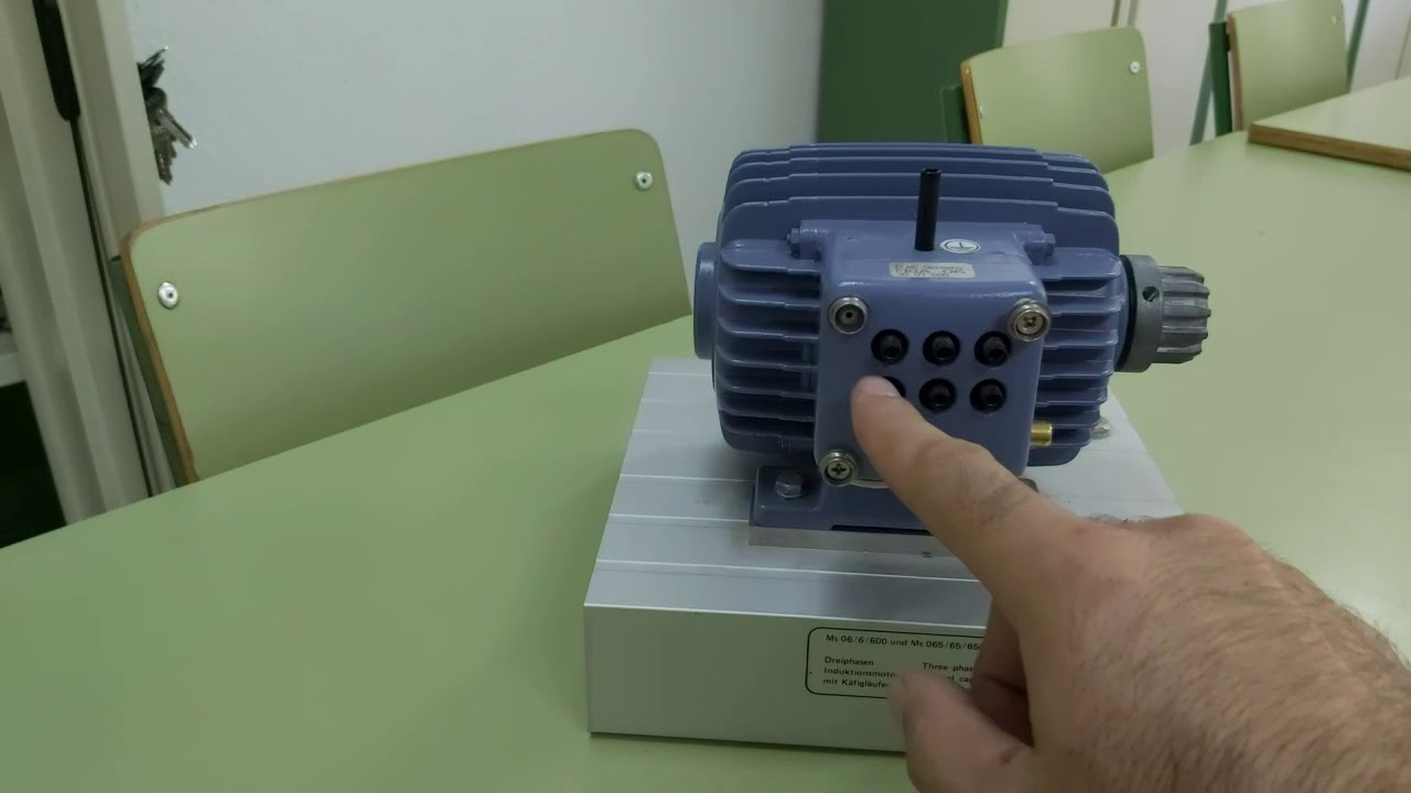 Aspecto de un motor trifásico de inducción o asíncrono