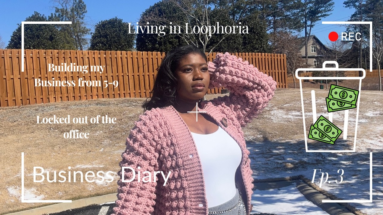 I Got Locked Out of My Office|Working My 5–9 to Build a Crochet Business-Realistic Entrepreneur Vlog