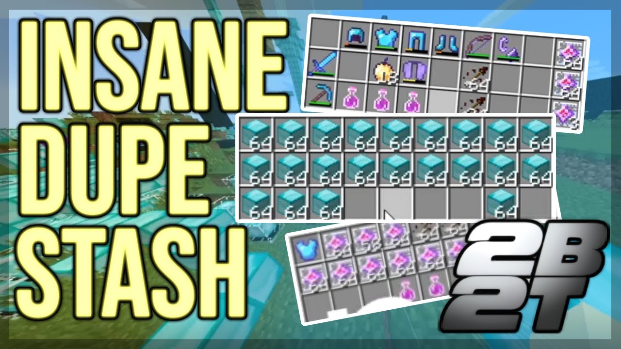 I FOUND INSANE DUPE STASH ON 2B2T! (WITH CORDS)
